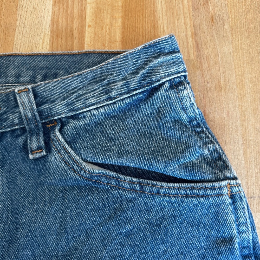 RUSTLER by Wrangler Men's Classic Cut Straight Leg Blue Denim Jeans 32 x 30 - Picture 10 of 13